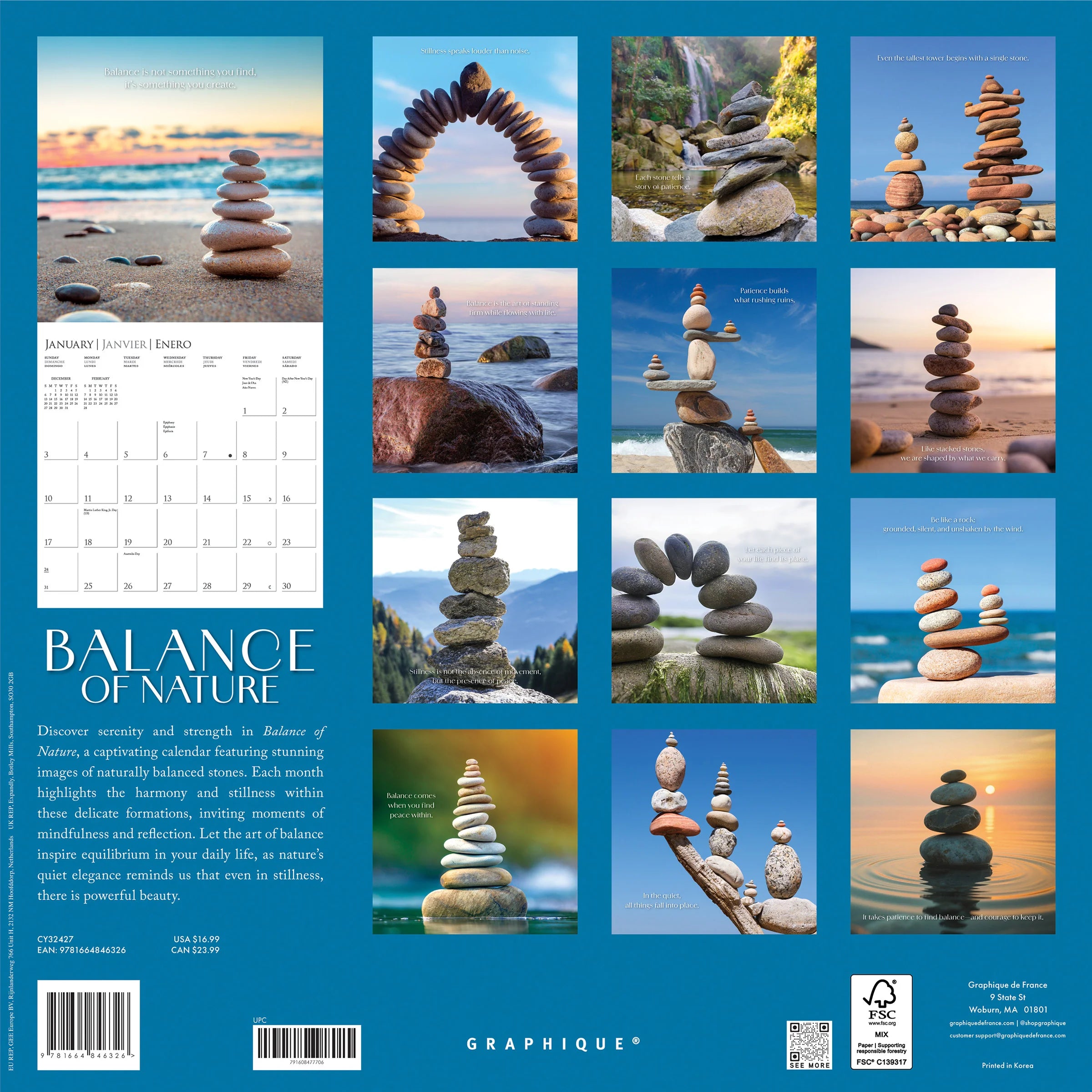 GRPH Balance of Nature 2027 Wall Calendar