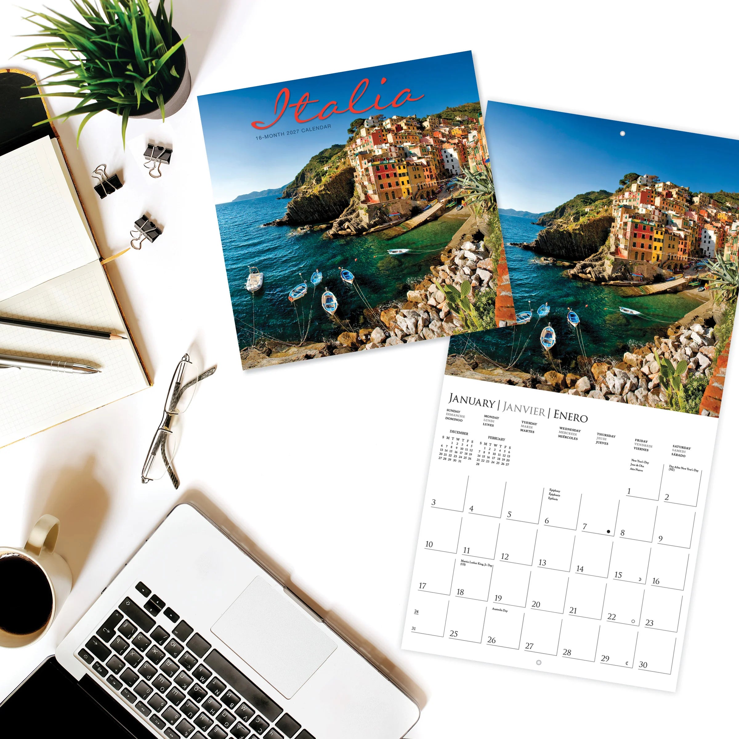 GRPH Italia 2027 Wall Calendar