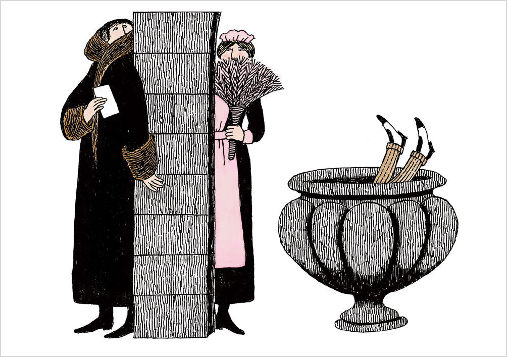 Edward Gorey Mysterious Messages - Boxed Assorted Note Cards    