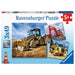 Digger At Work! 3x49 Piece Puzzles