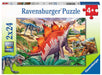 Jurassic Wildlife 2x24 Piece Puzzles    