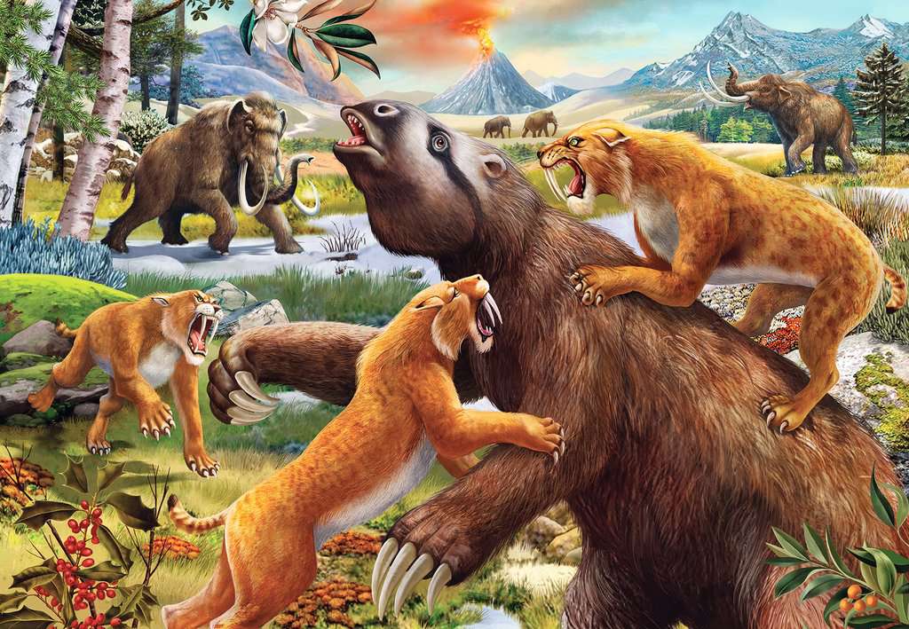 Jurassic Wildlife 2x24 Piece Puzzles    
