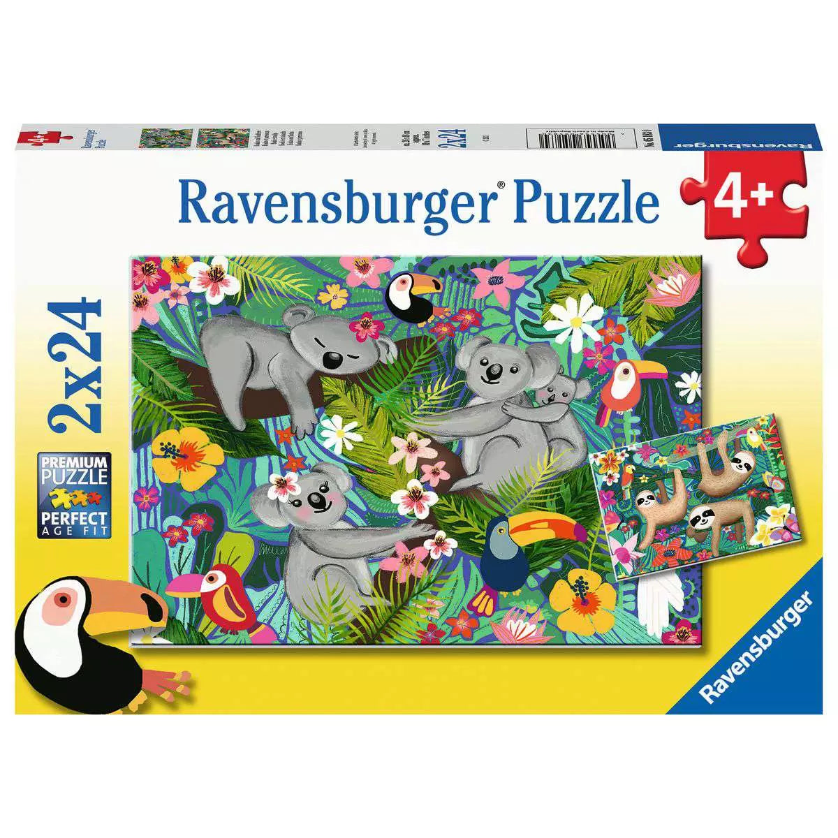 Koalas and Sloths 2x24 Piece Puzzles