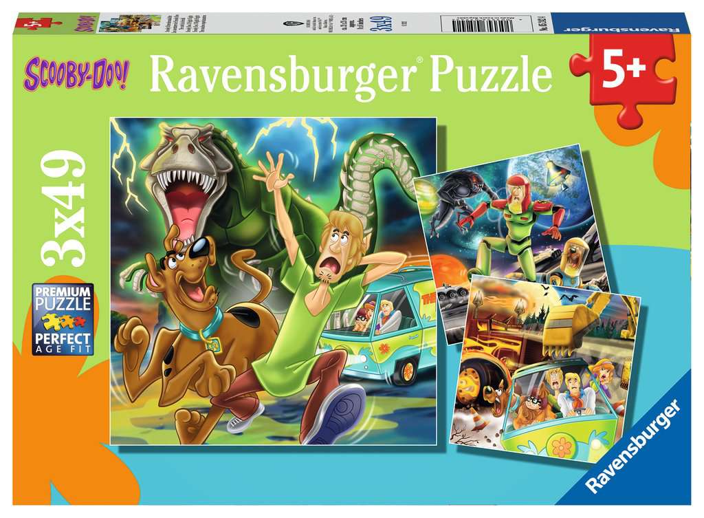 Scooby Doo 3 Night Fright 3x49 Piece Puzzles    