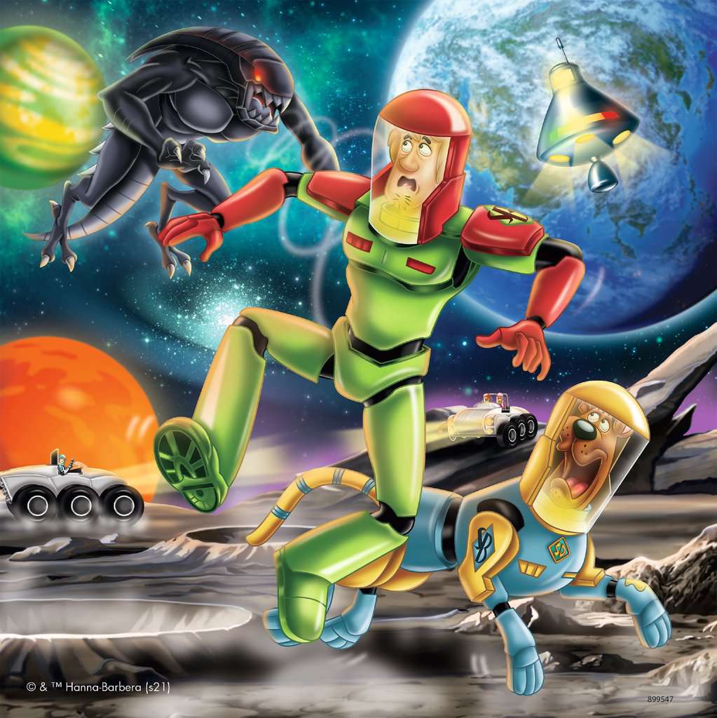Scooby Doo 3 Night Fright 3x49 Piece Puzzles    