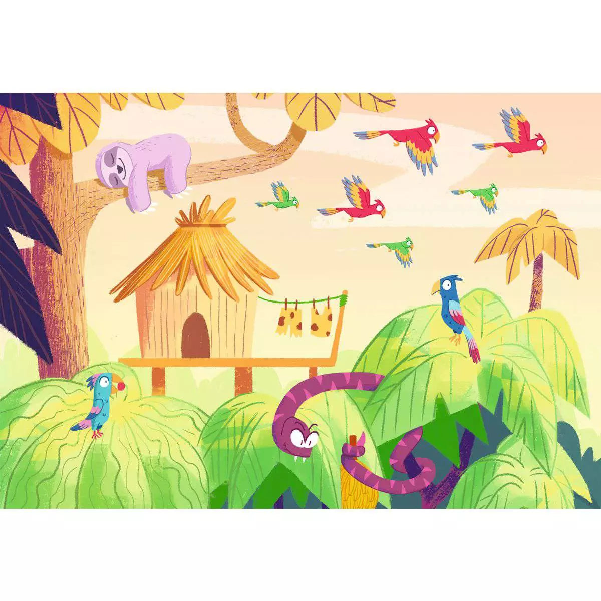 Puzzle and Play: Jungle Exploration 2x24 Piece Puzzles