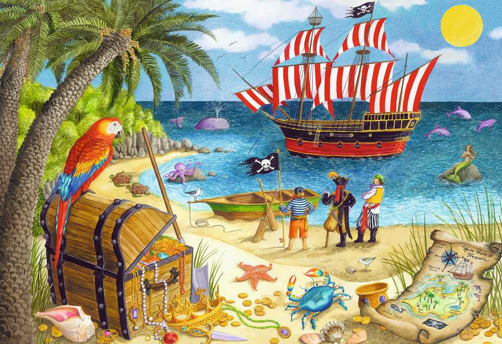 Pirates and Mermaids - 2x24 Piece Puzzles    