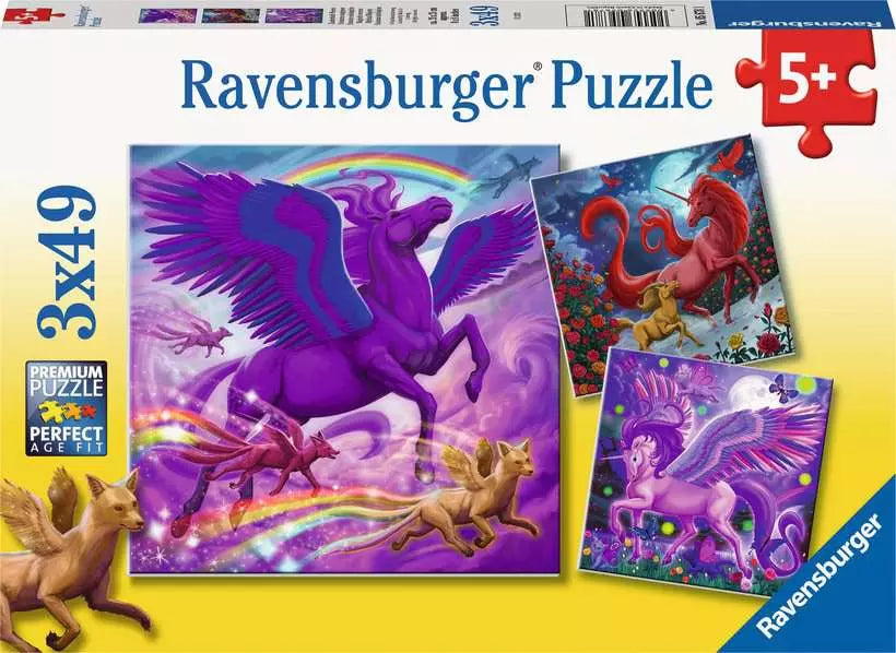 Mythical Majesty 3x49 Piece Puzzles