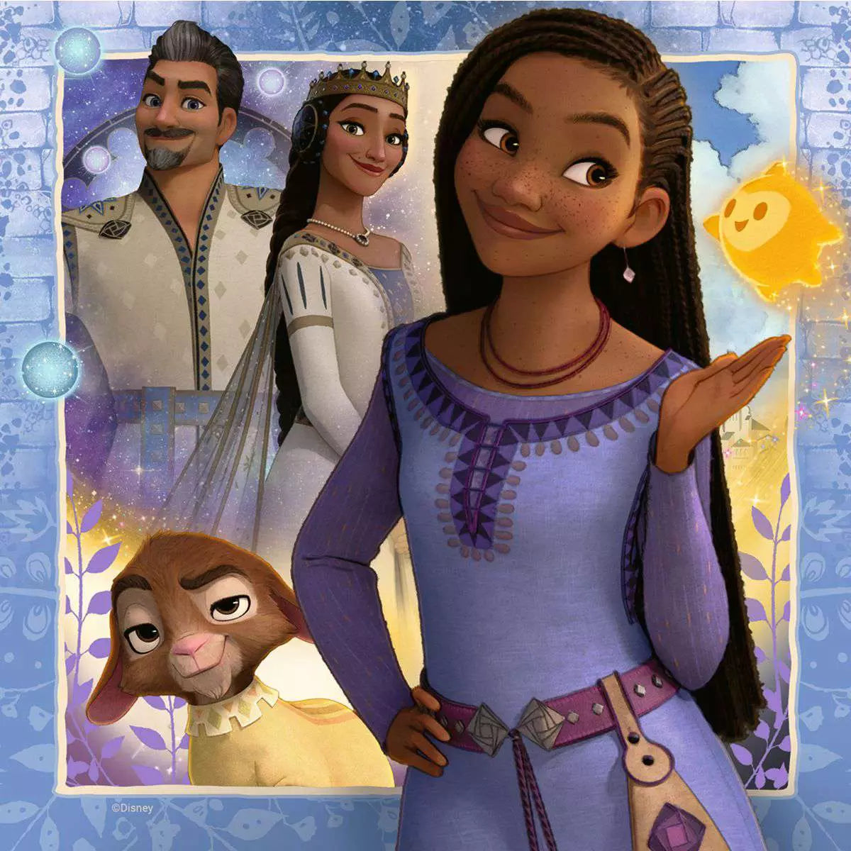 Disney Wish Asha's Wish 3x49 Piece Puzzles