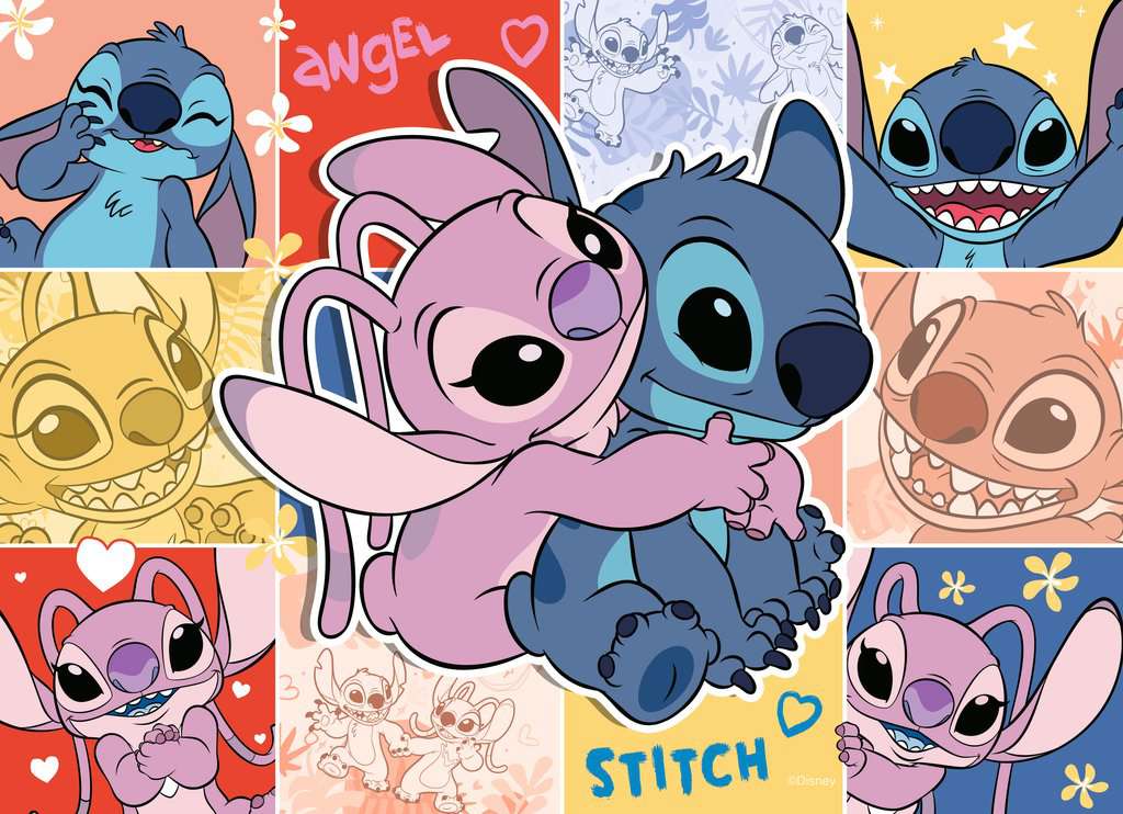 Disney Aloha! Stitch Bumper Puzzle Pack 4x100 Piece Puzzles