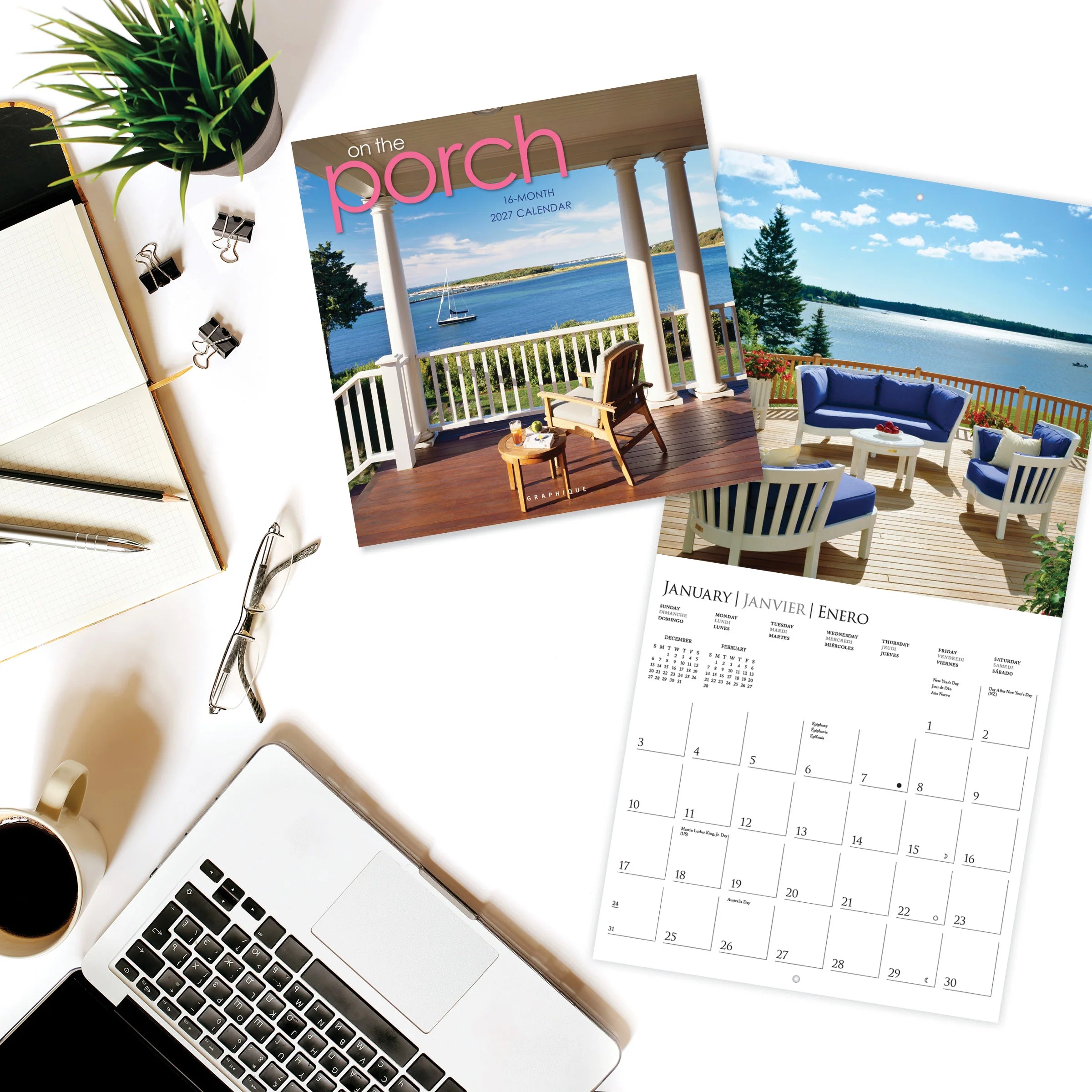 GRPH On the Porch 2027 Wall Calendar