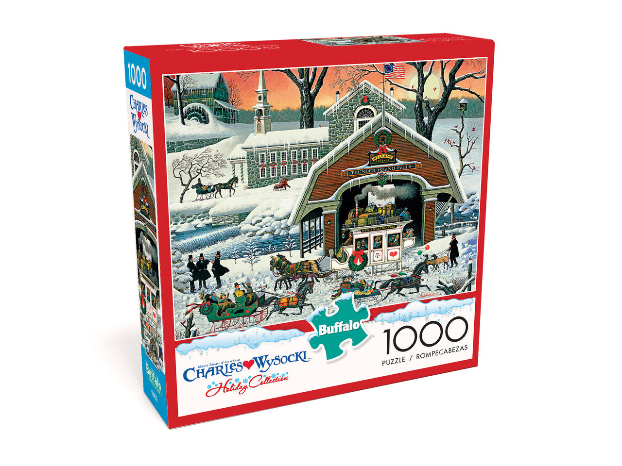Charles Wysocki Twas' The Twilight Before Christmas 1000 Piece Puzzle