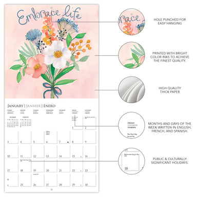 Live, Love, Laugh 2027 Mini Wall Calendar