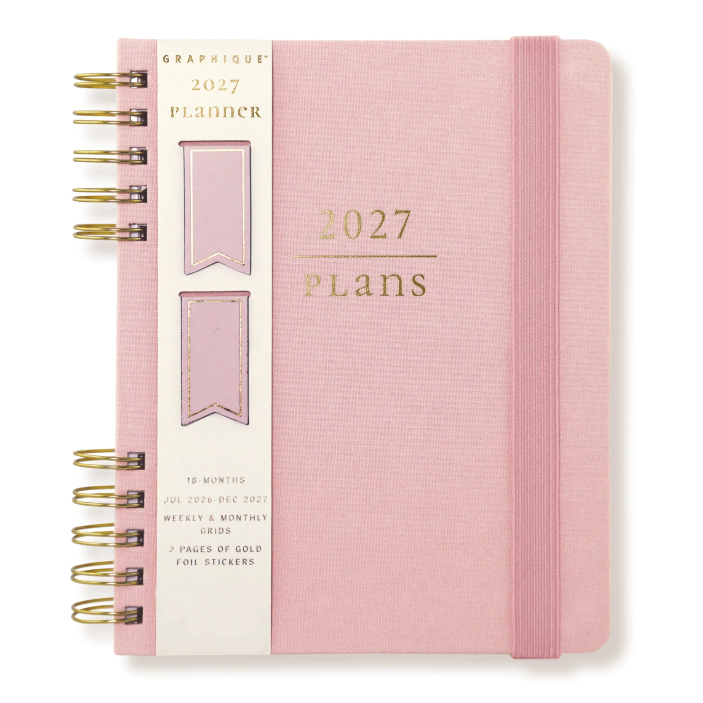 GRPH Blush 2027 Fabric-Bound Engagement Calendar