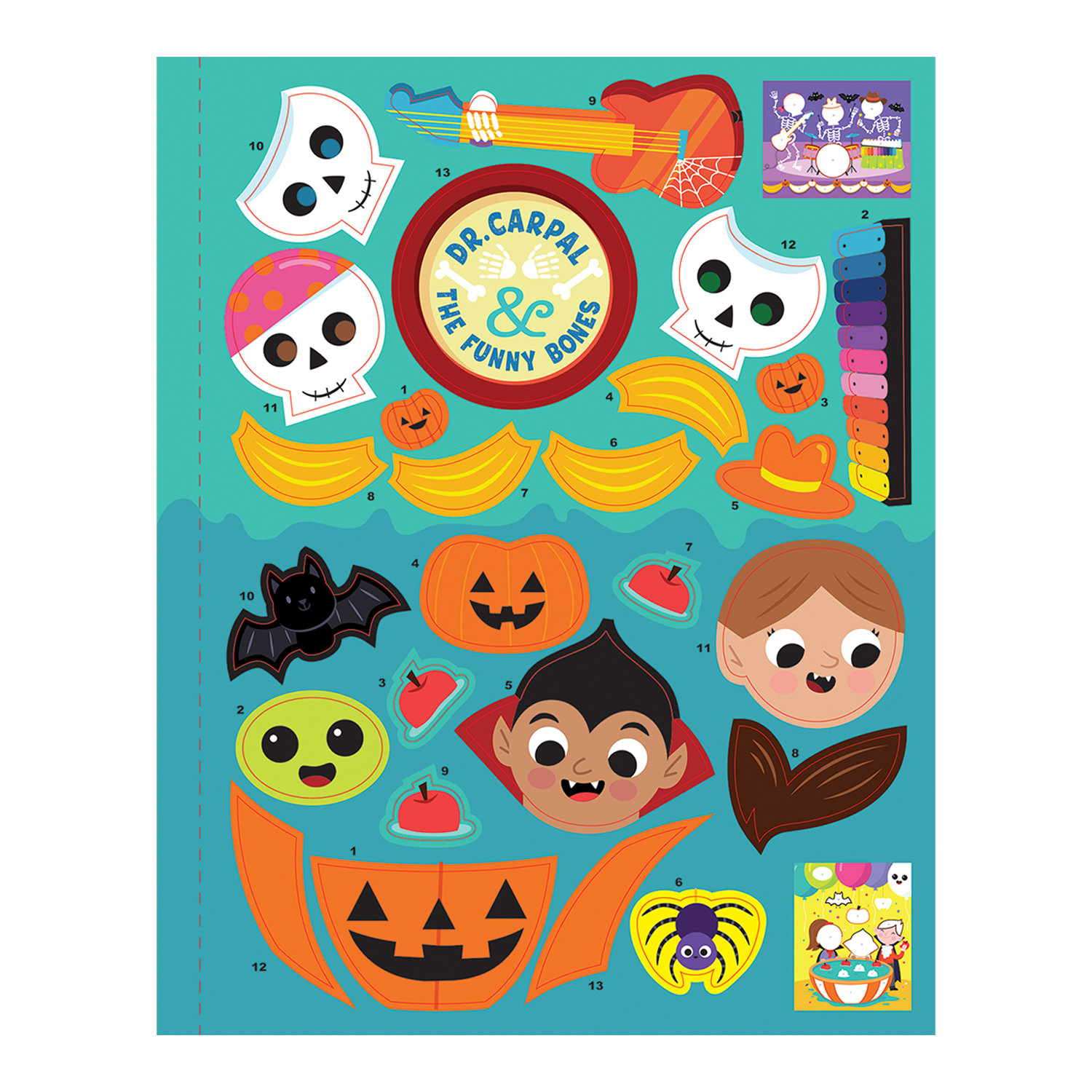 CDP My Very First Sticker by Number Halloween
