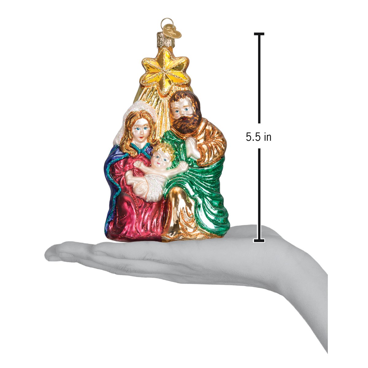 Old World Christmas Holy Family With Star    