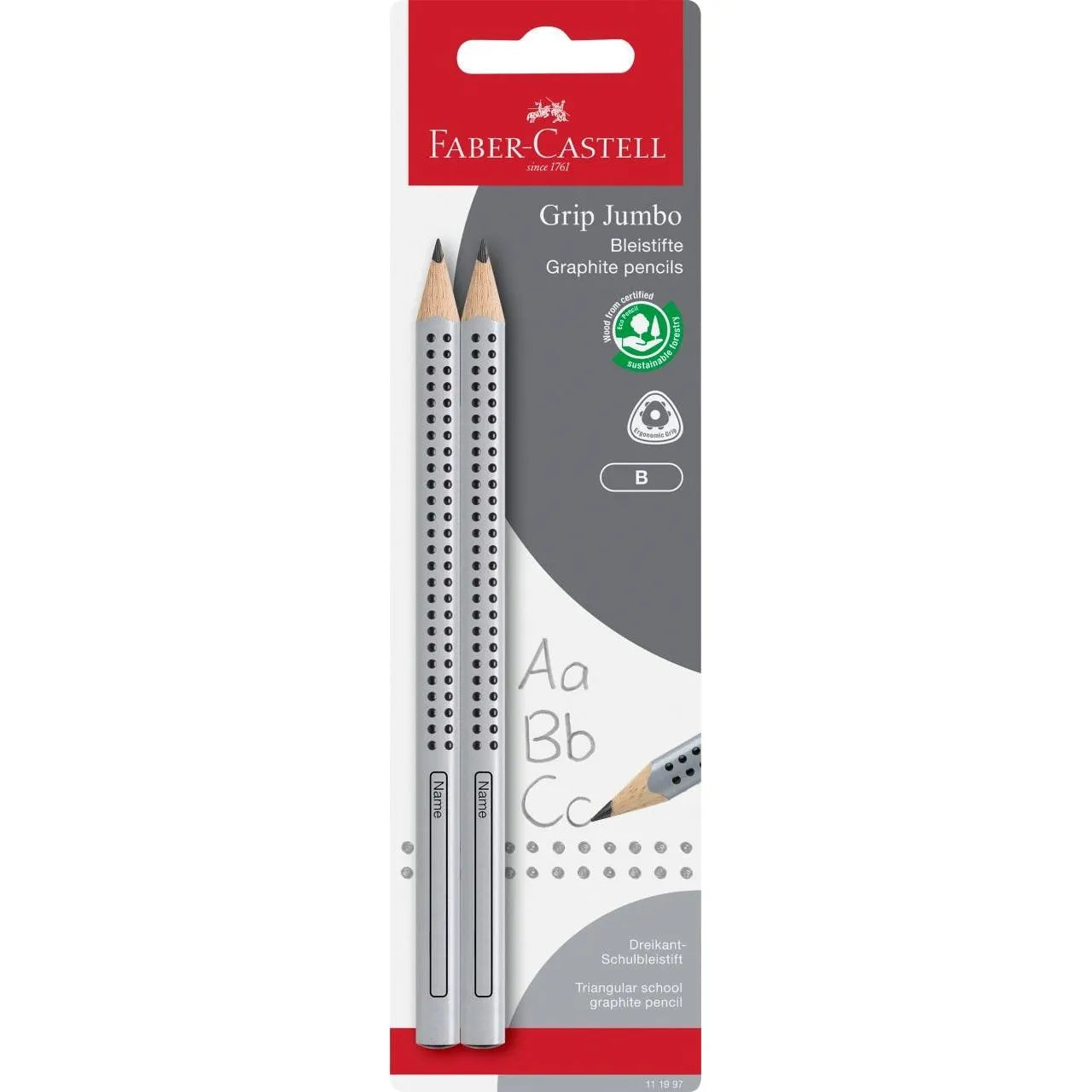 FABR JMBO GRIP 2 GRAPHTE PNCLS