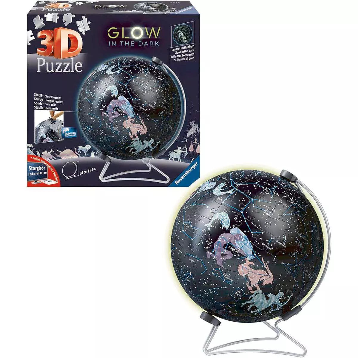 Glow-in-the-Dark Star Globe 180 Piece 3D Puzzle