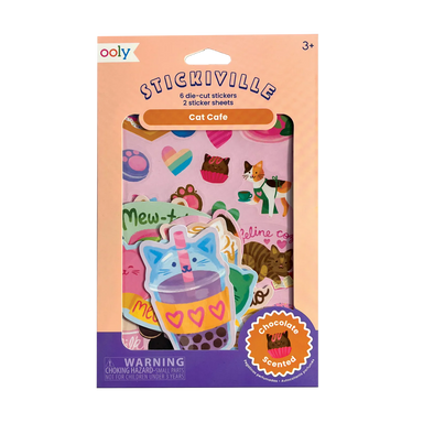 ooly Cat Cafe Chocolate Scented Stickers