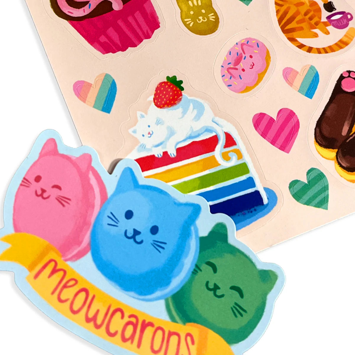 ooly Cat Cafe Chocolate Scented Stickers