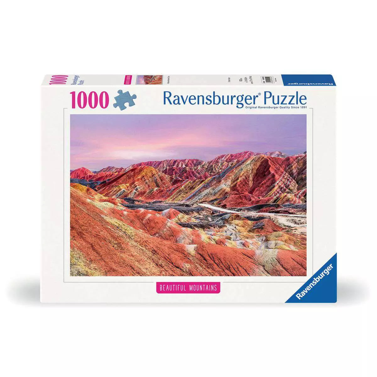 Beautiful Mountains: Rainbow Mountain, China 1000 Piece Puzzle