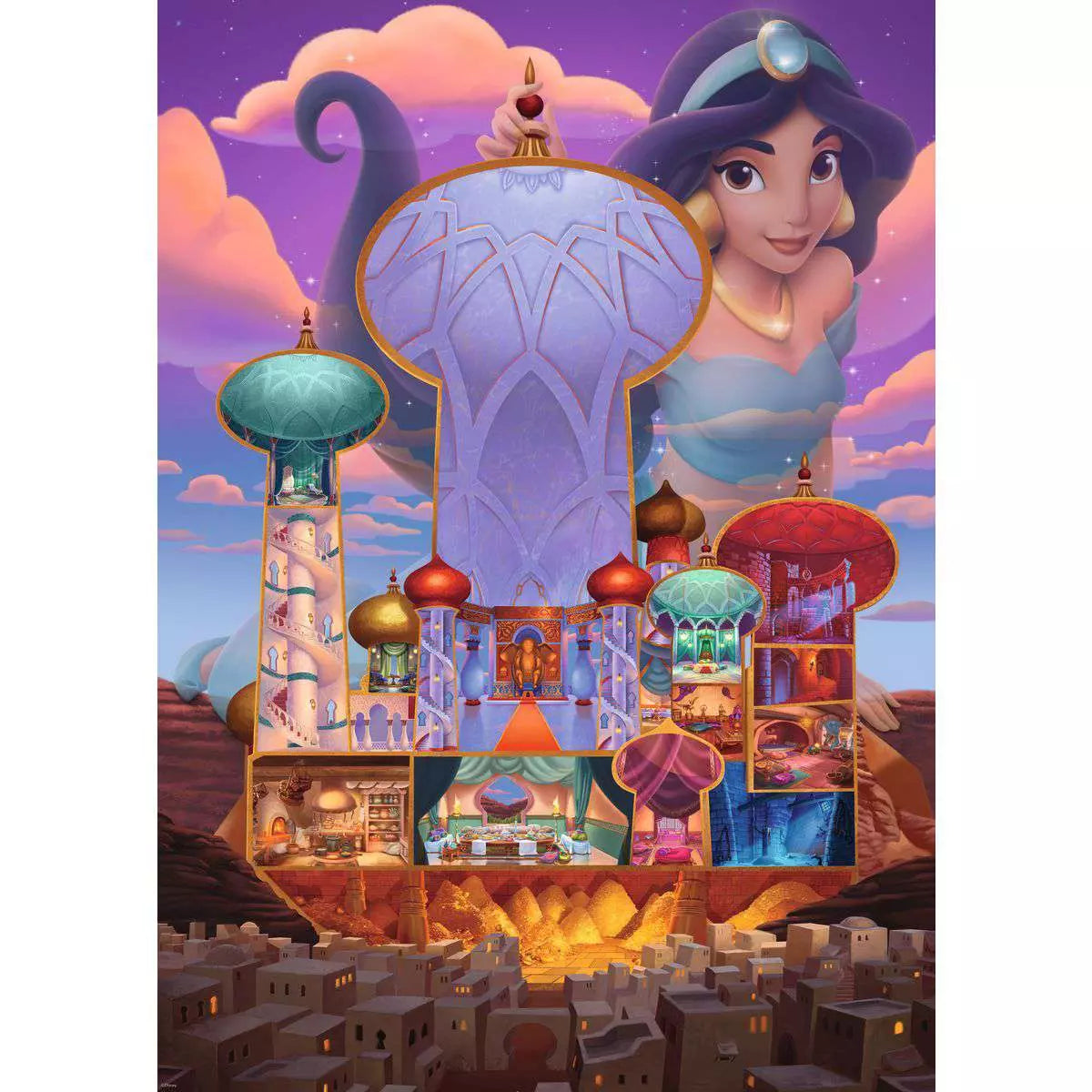 Disney Castle Collection: Jasmine 1000 Piece Puzzle