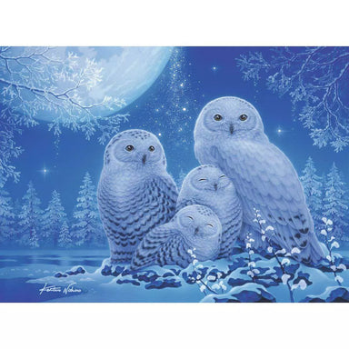 Glow in the Dark: Owls in the Moonlight 500 Piece Puzzle