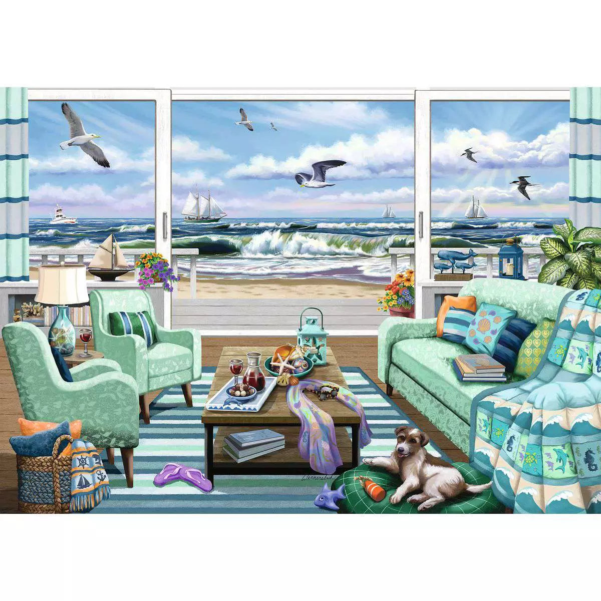 Beachfront Getaway 1000 Piece Puzzle