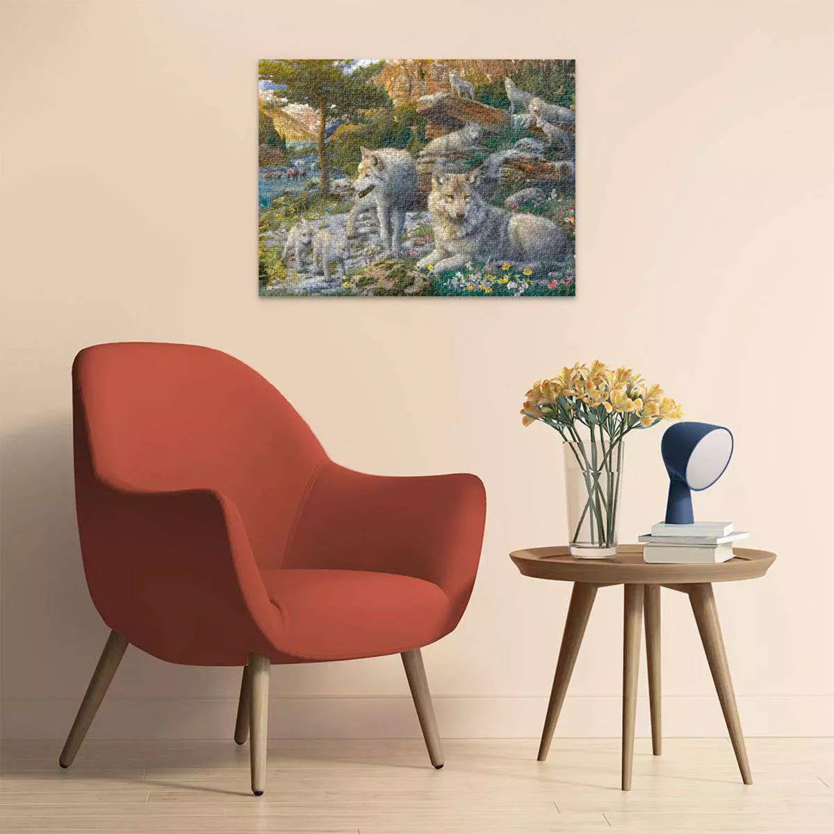 Wolves in Spring 1500 Piece Puzzle