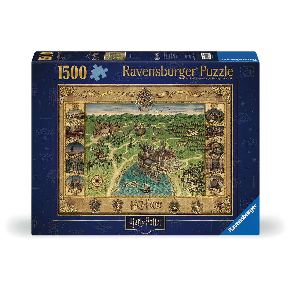 Harry Potter Hogwarts Map 1500 Piece Puzzle