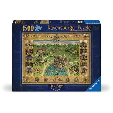 Harry Potter Hogwarts Map 1500 Piece Puzzle