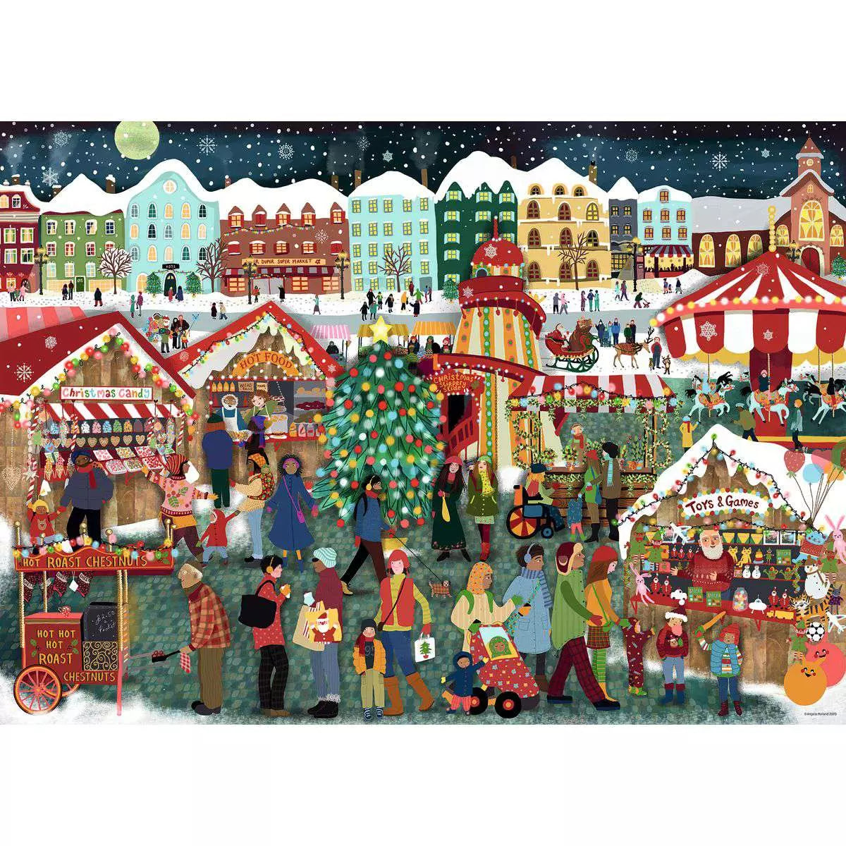 Christmas Market 1000 Piece Puzzle