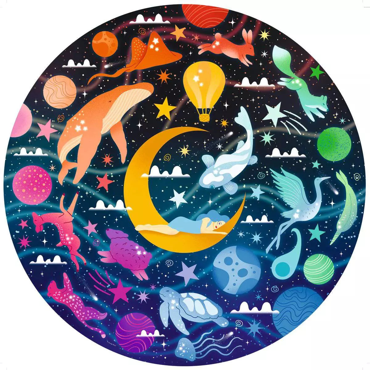 RAV Circle of Colors: Dreams 500 Piece Round Puzzle