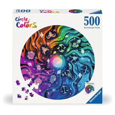 Circle of Colors: Astrology 500 Piece Round Puzzle