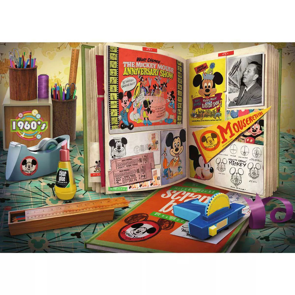 Disney 1960 Mickey Moments 1000 Piece Puzzle