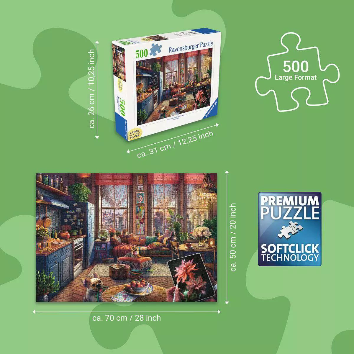 RAV Cozy Boho Studio 500 Piece Large Format Puzzle