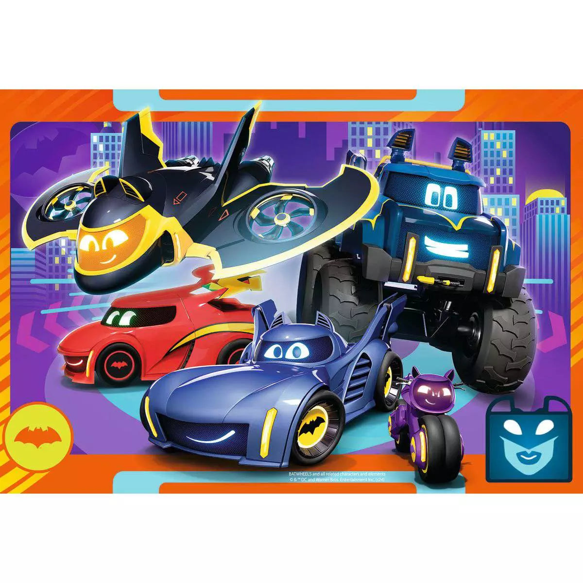 DC Batwheels Ready For Action 2x24 Piece Puzzles
