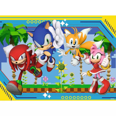 Knuckles, Sonic, Tails, and Amy 100 Piece Sonic The Hedgehog Puzzle