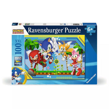 Knuckles, Sonic, Tails, and Amy 100 Piece Sonic The Hedgehog Puzzle