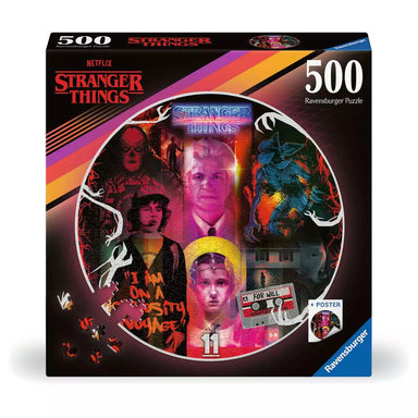 Stranger Things 500 Piece Round Puzzle
