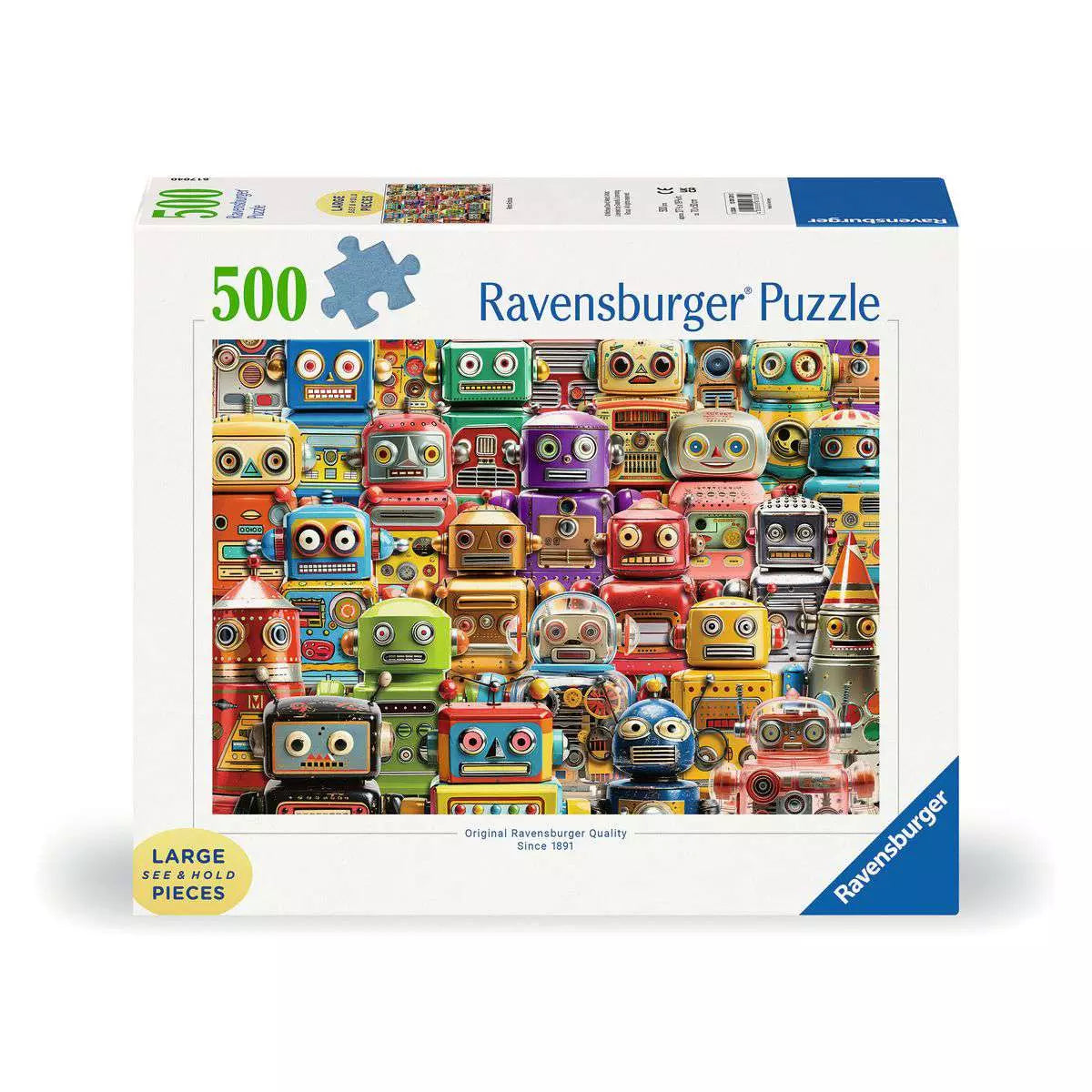 Retro Robots 500 Piece Large Format Puzzle