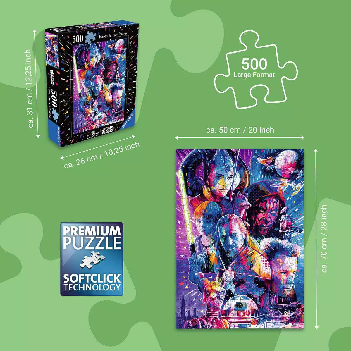 Star Wars The Hyperspace Collection: The Phantom Menace 500 Piece Large Format Puzzle