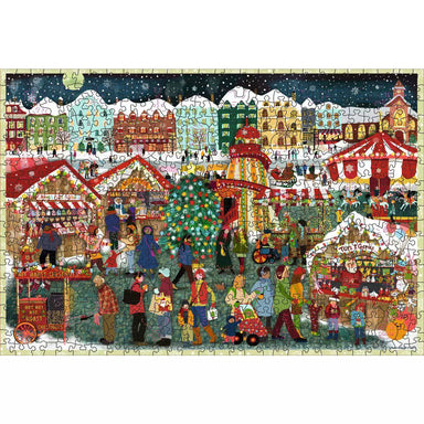 Wooden Puzzles: Christmas Market 500 Piece Puzzle