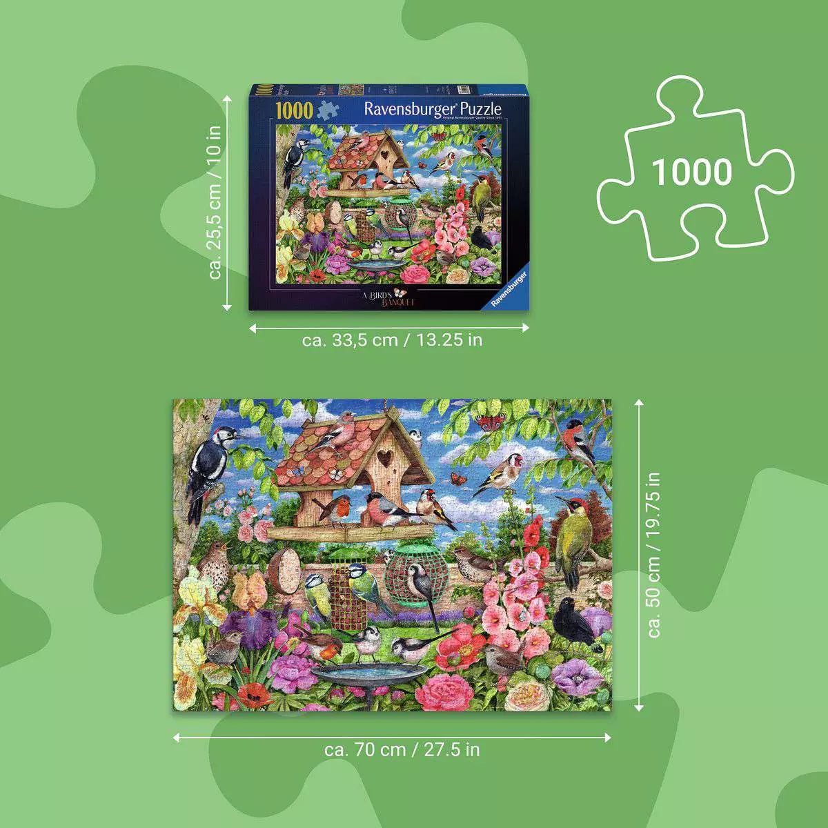 The Bird Table 1000 Piece Puzzle