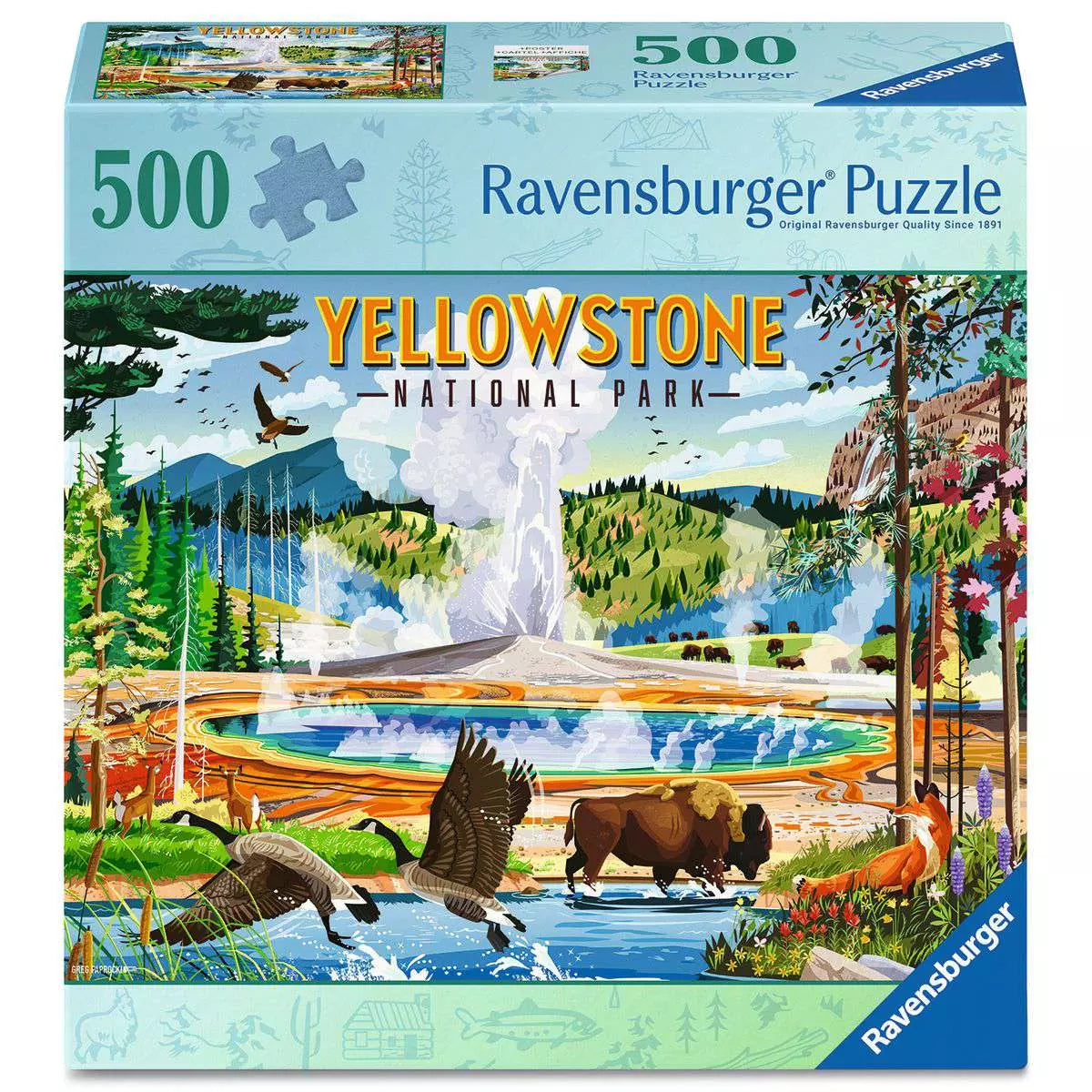 Yellowstone National Park 500 Piece Puzzle
