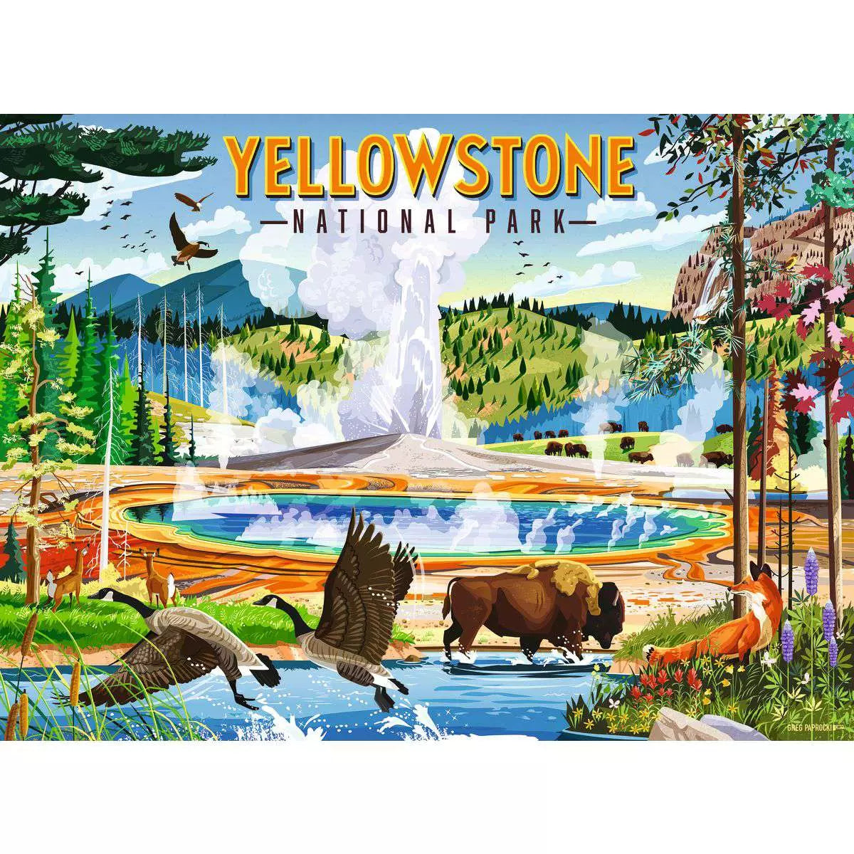 Yellowstone National Park 500 Piece Puzzle