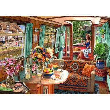 View From My Window No. 1 Canal Boat 1000 Piece Puzzle