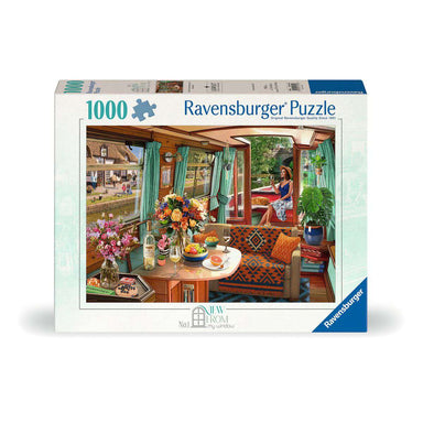 View From My Window No. 1 Canal Boat 1000 Piece Puzzle