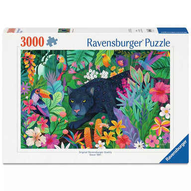 Panther in Flowery Jungle 3000 Piece Puzzle