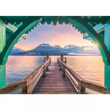 Beautiful Walkways Footbridge at Lac d'Annecy 1000 Piece Puzzle